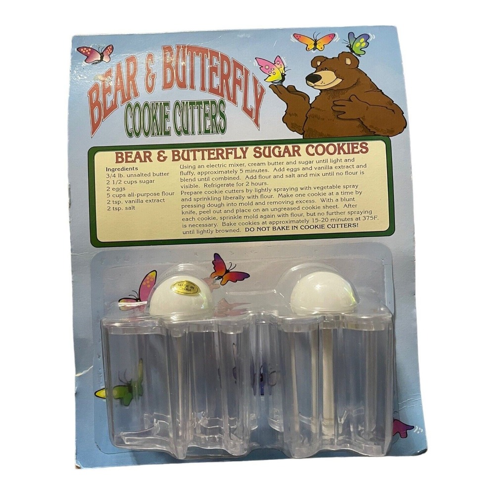 Bear And Butterfly Cookie Cutters New In Package.
